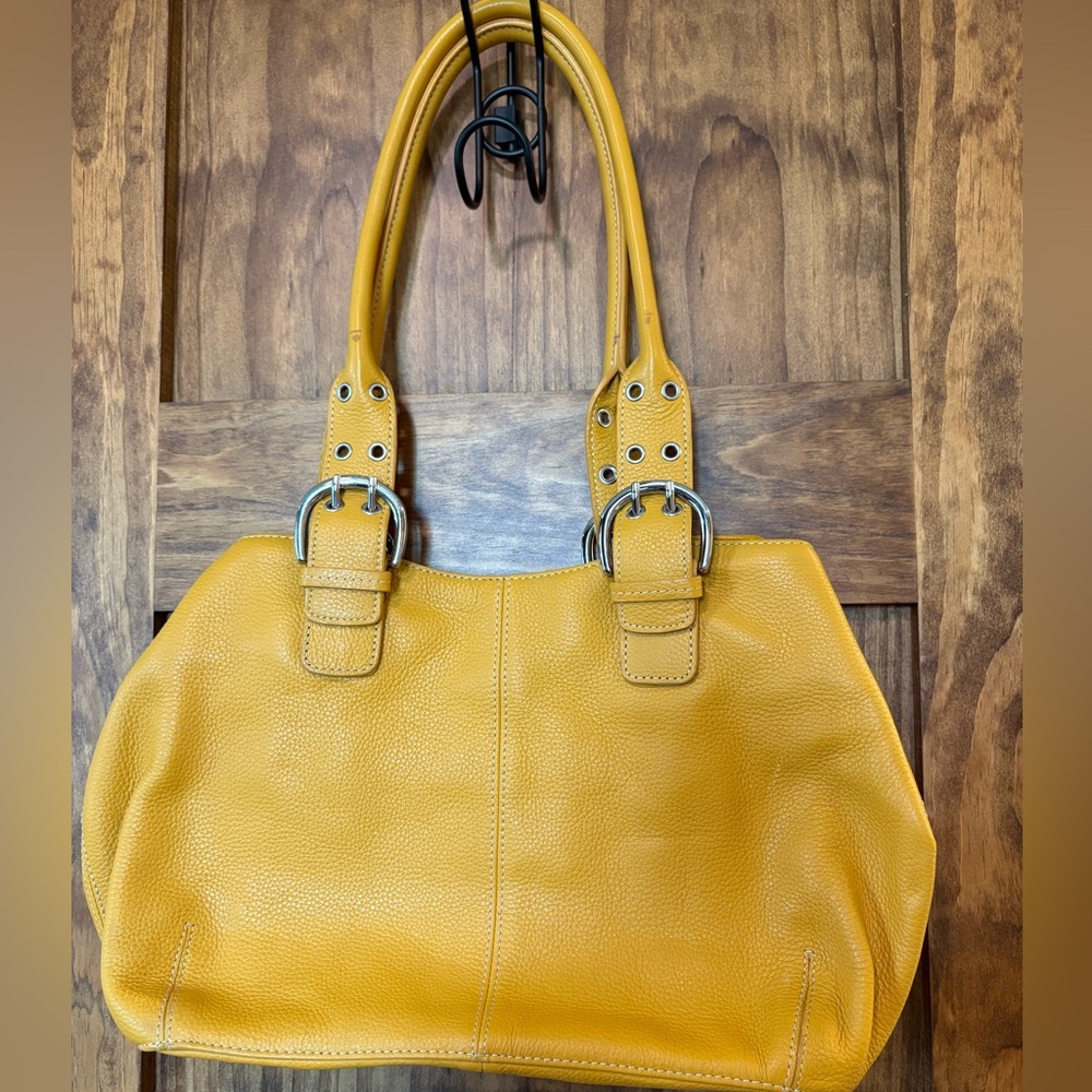 Tignanello Mustard Yellow Shoulder Bag